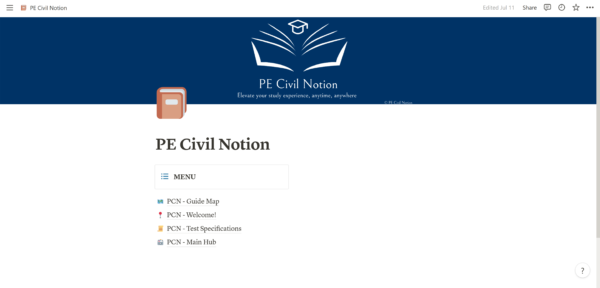 PE Civil Notion | Home Page